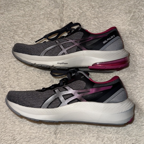 Asics Gel-Pulse 13 Ortholite Running Shoes Gray Pink Women’s 5 - Picture 4 of 8